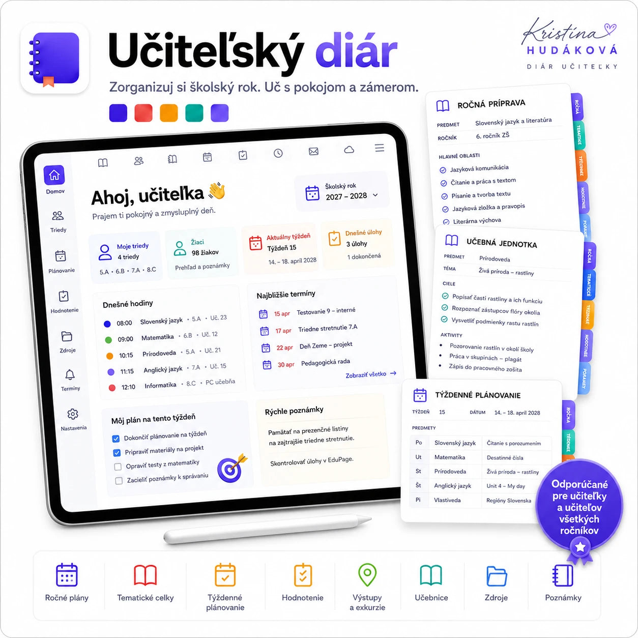 Interaktívny Učiteľský diár